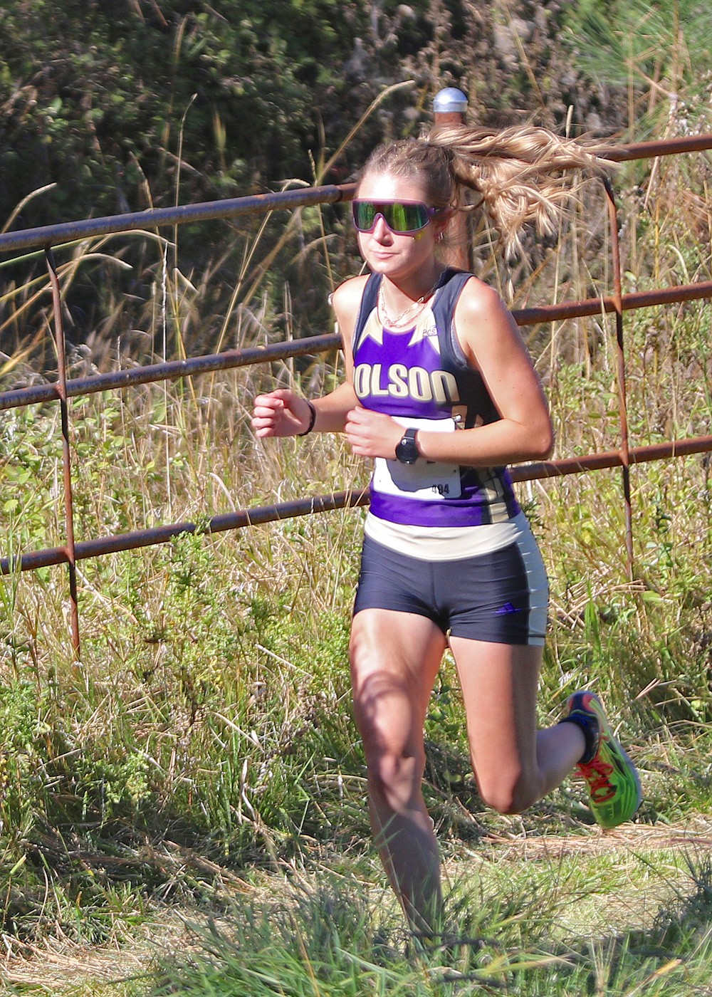 Polson senior Adison Carlson took seventh at the Mission Shadow meet. (Bob Gunderson photo)