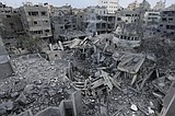 Unprecedented Israeli bombardment lays waste to upscale Rimal, the beating heart of Gaza City