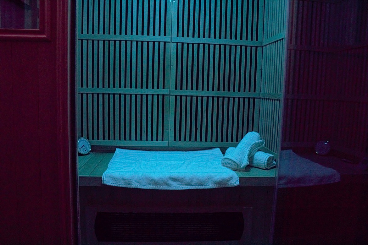Infrared sauna with chromotherapy lighting available at Be Free Natural Living in Bonners Ferry.