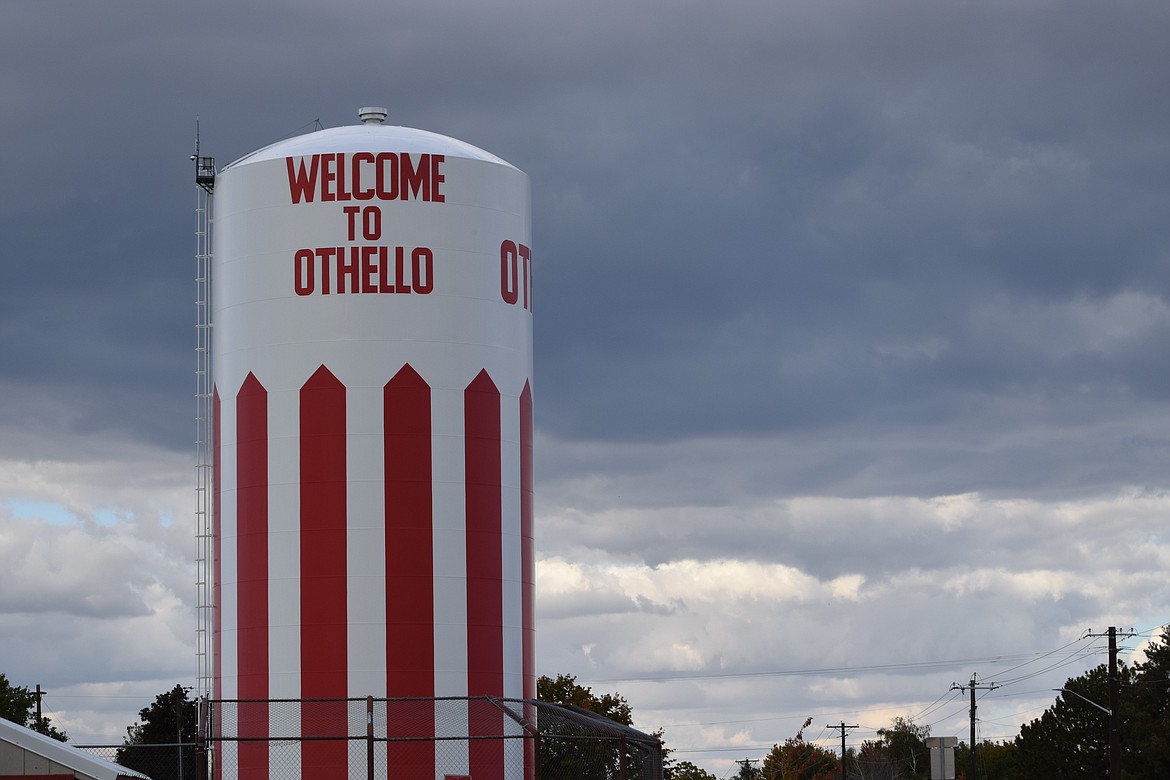 Pictured is one of Othello’s water towers. FCS Group, consultants with the city of Othello, provided a presentation at Monday’s regular city council meeting on its recommendations for Othello’s water rates moving forward.