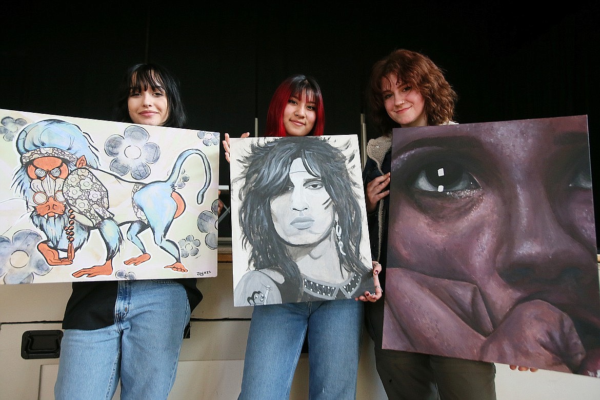 Jos Benak (left) is both a high school student and enterprising artist. Benak created a student art exhibition after receiving a Jack Bannon Scholarship through the Arts & Culture Alliance.