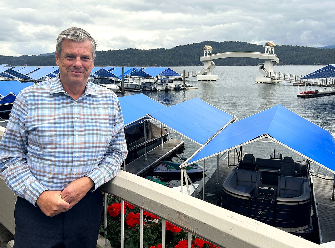 Bill Reagan stands outside The Coeur d'Alene Resort.