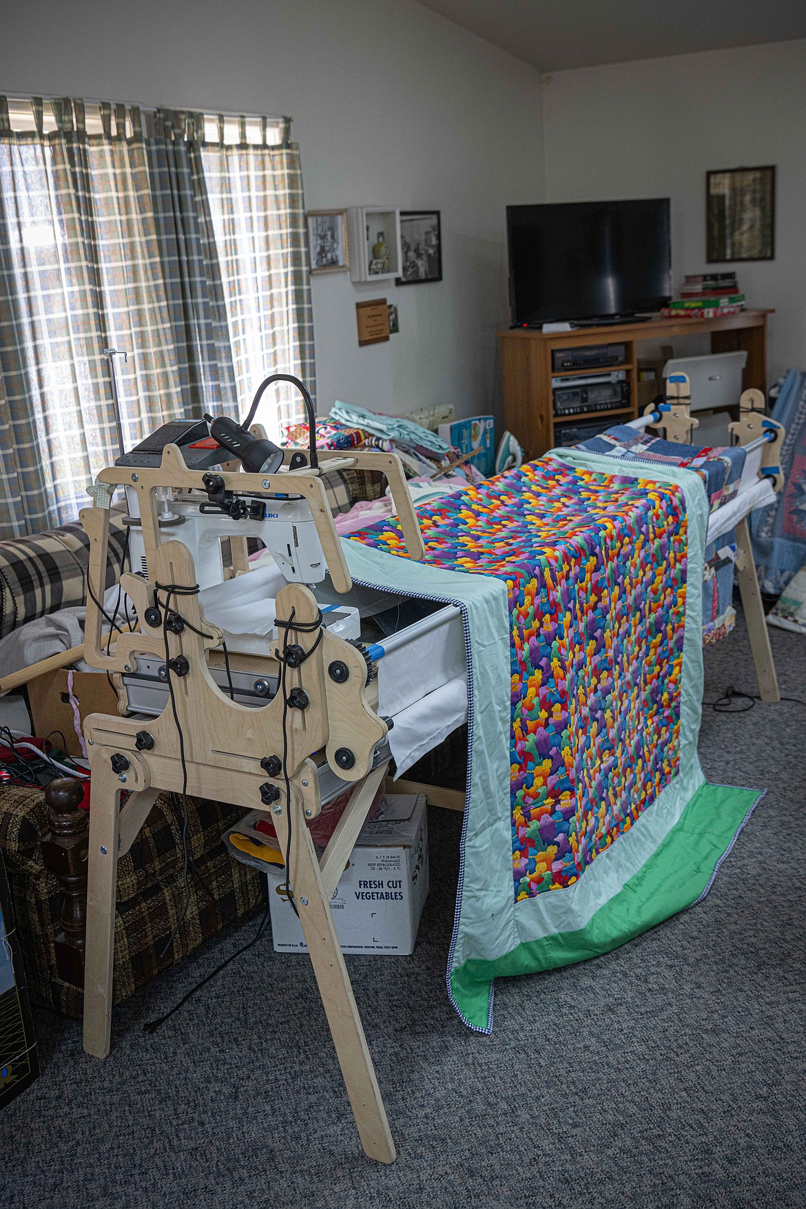 A quilting machine used by Stitch in Time. (Tracy Scott/Valley Press)