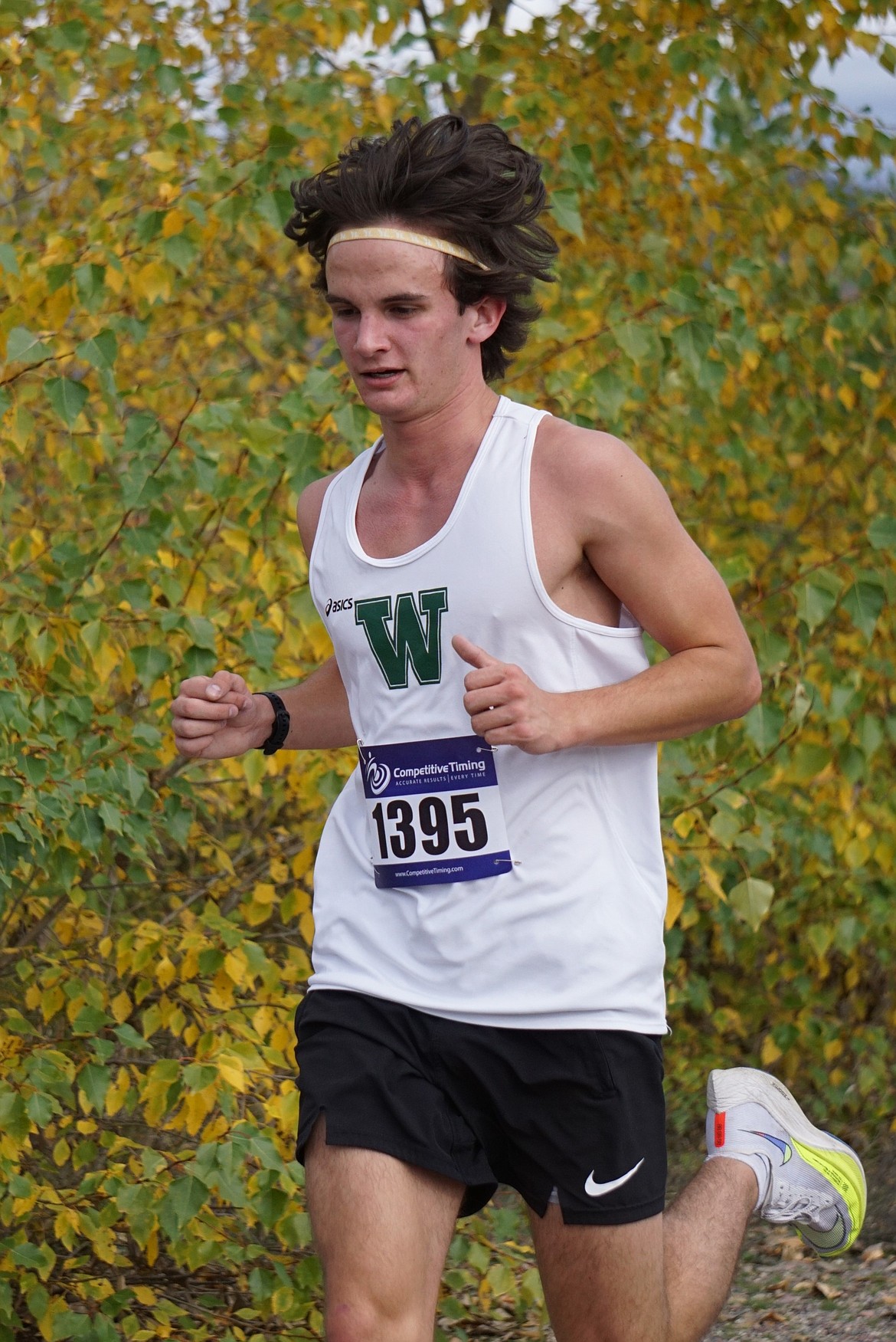 Bulldog Simon Douglas competes in Frenchtown on Saturday. (Matt Weller photo)