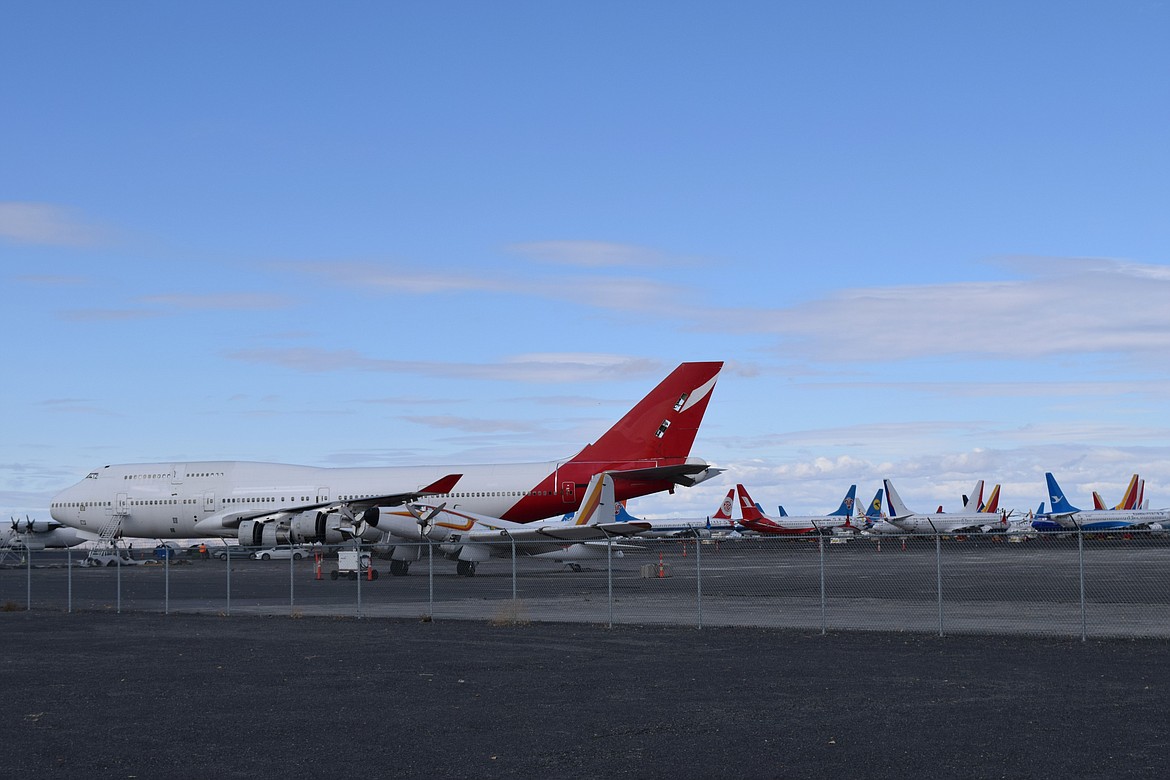 Aircraft at the Grant County International Airport, owned by the Port of Moses Lake and home to several aviation companies including Boeing, AeroTEC Moses Lake Flight Test Center, Greenpoint Technologies and more.