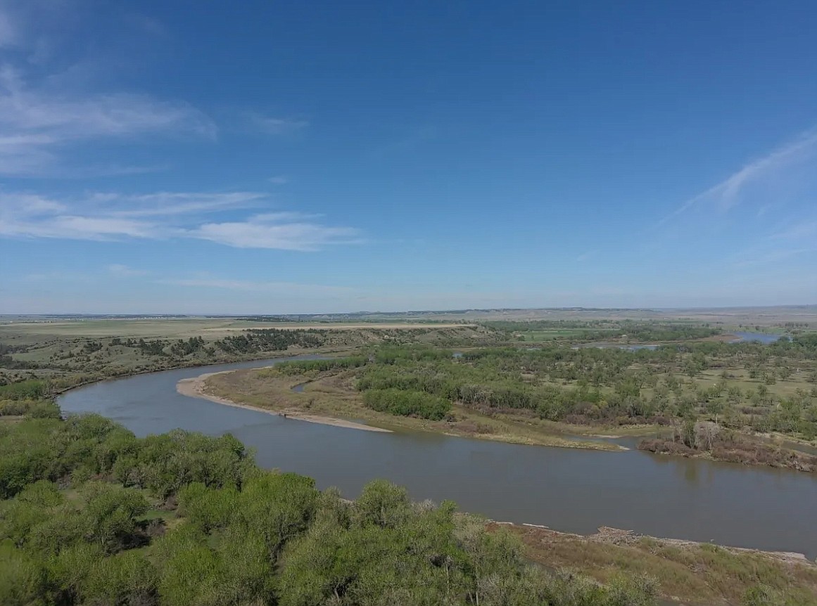 If approved, the Wildcat Bend Wildlife Management Area near Forsyth will support habitat and access objectives forwarded by the Lower Yellowstone River Corridor Advisory Committee. (Photo courtesy Montana Fish, Wildlife and Parks via the Montana Free Press)