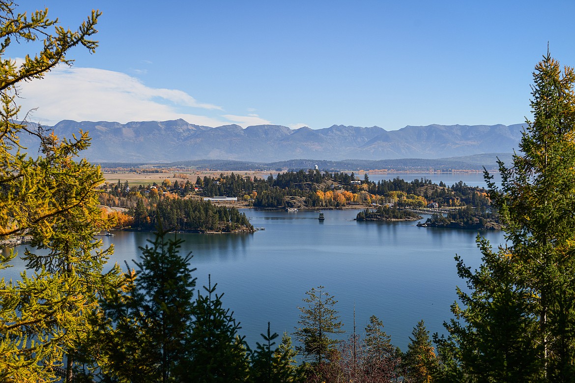 A view of Somers Bay and Flathead Lake on Friday, Oct. 20. (Casey Kreider/Daily Inter Lake)