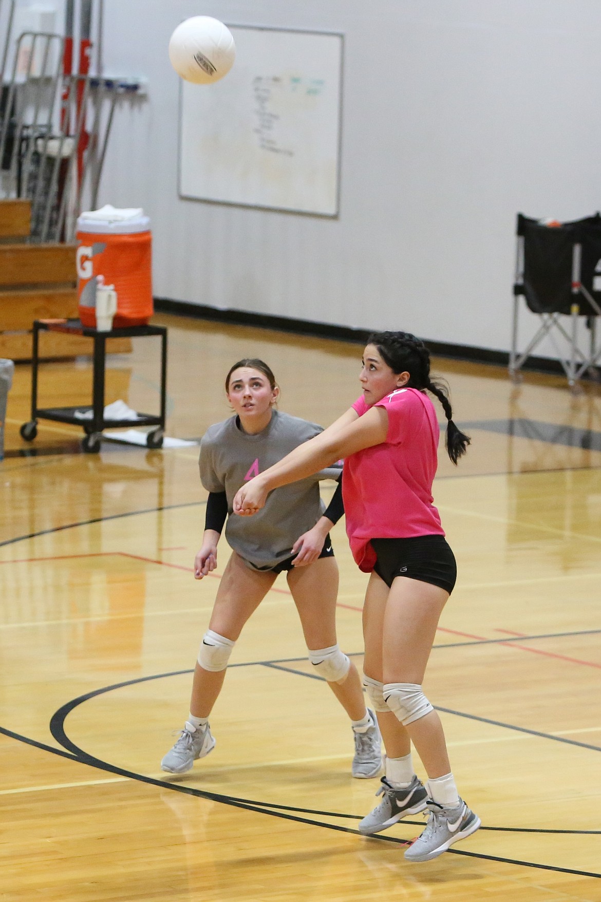 Ephrata senior Natania Vela performs a dig in the second set against East Valley (Yakima).