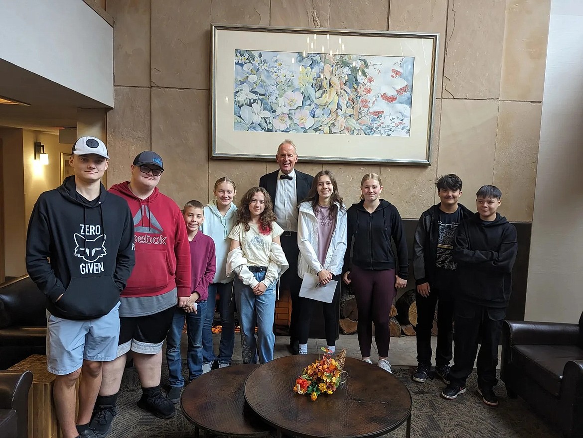Wallace high school students met with the self-appointed "Prime Minister of Wallace," Rick Shaffer at the Wallace Inn so student Margot Cotter could conduct a local history interview. Shaffer's historic Wallace home was built in 1892 and later purchased by Wallace attorney and mayor Walter H. Hanson. The home was later in the hands of Nancy Lee Hansen, a city leader who helped save Wallace by adding buildings and homes to the National Historic Register.