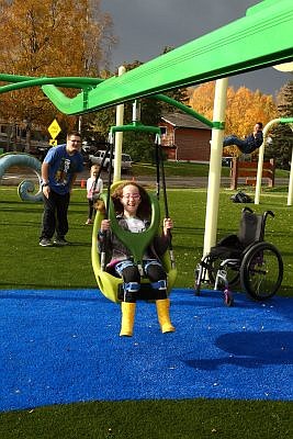 While some playgrounds offer segregated opportunities where equipment for children with different abilities is set apart, or integrated opportunities, like one swing that could accommodate a child under 5 among many others, this new playground will bring everyone into the same space, Nevins-Lavtar said.