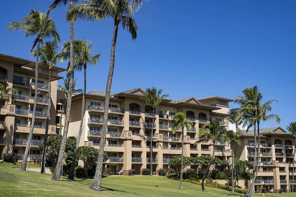 The Ritz-Carlton, Kapalua, is viewed Tuesday, Oct. 3, 2023, in Lahaina, Hawaii. The resort will re-open Sunday, Oct. 8, 2023, as the first phase for tourism returning to West Maui. (AP Photo/Mengshin Lin)