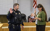 Sworn in