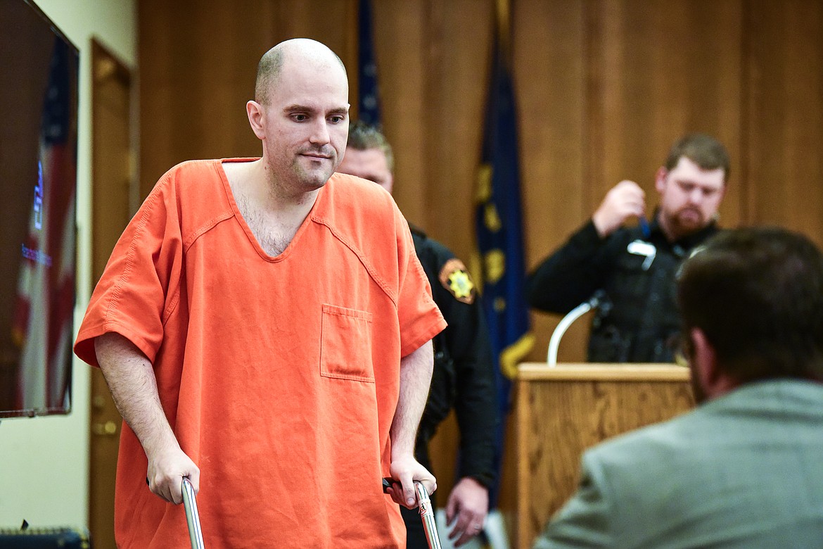 Jonathan Douglas Shaw appears for a motion hearing for a new trial in Flathead County District Court on Wednesday, Oct. 25. (Casey Kreider/Daily Inter Lake)