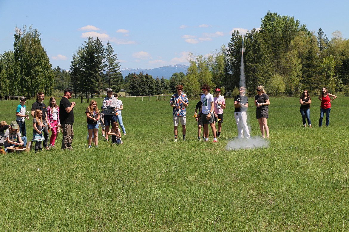 Spacepoint founder Kyle Averill takes to local youths about rocketry, space, and the unlimited potential of both at a May rocket challenge event. The non-profit is celebrating the launch of its new observatory on Saturday, Oct. 28, at the University of Idaho's Sandpoint Organic Agriculture Center.