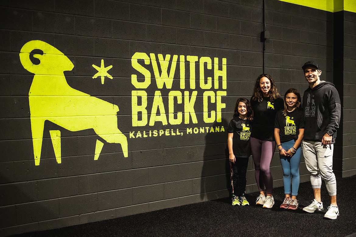 Jessie and Kyna Williams, along with their daughters, Emmy and Nevan, recently opened Switchback CrossFit in downtown Kalispell. (Photo courtesy of Curtis Robertson/ Raincloud Productions)