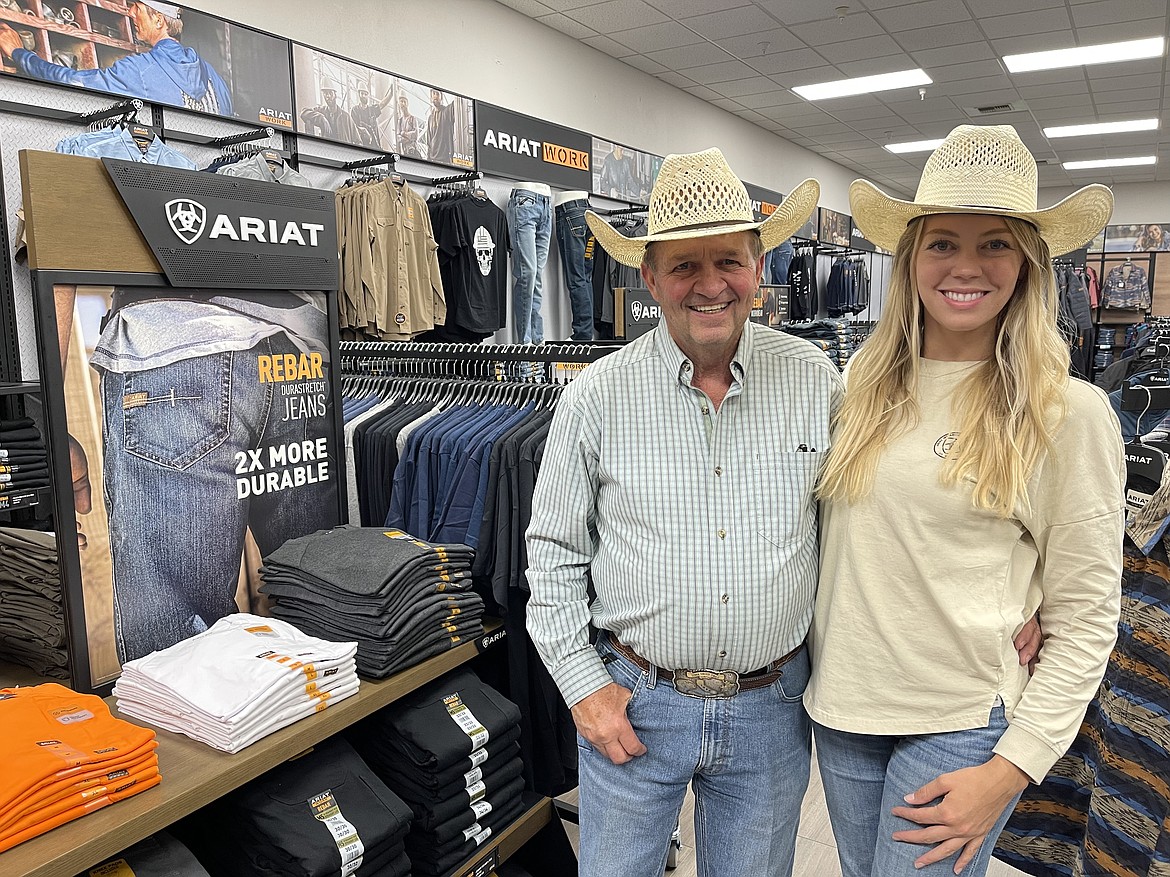 Barney Brehmer and Stephanie Foster of Ariat International.