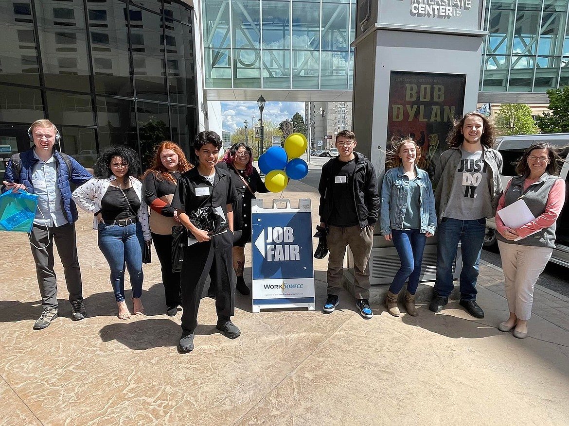 Gen Z participants in Next Generation Zone’s 21st Century Skills Academy attend a WorkSource job fair in Spokane.