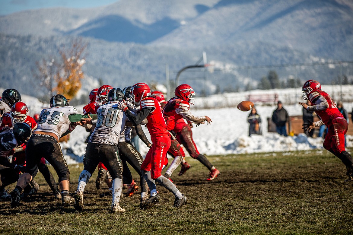 The Arlee Warriors bested Flint Creek Valley 36-16 in the first round of playoffs Saturday. (Jamie Sievers photo)