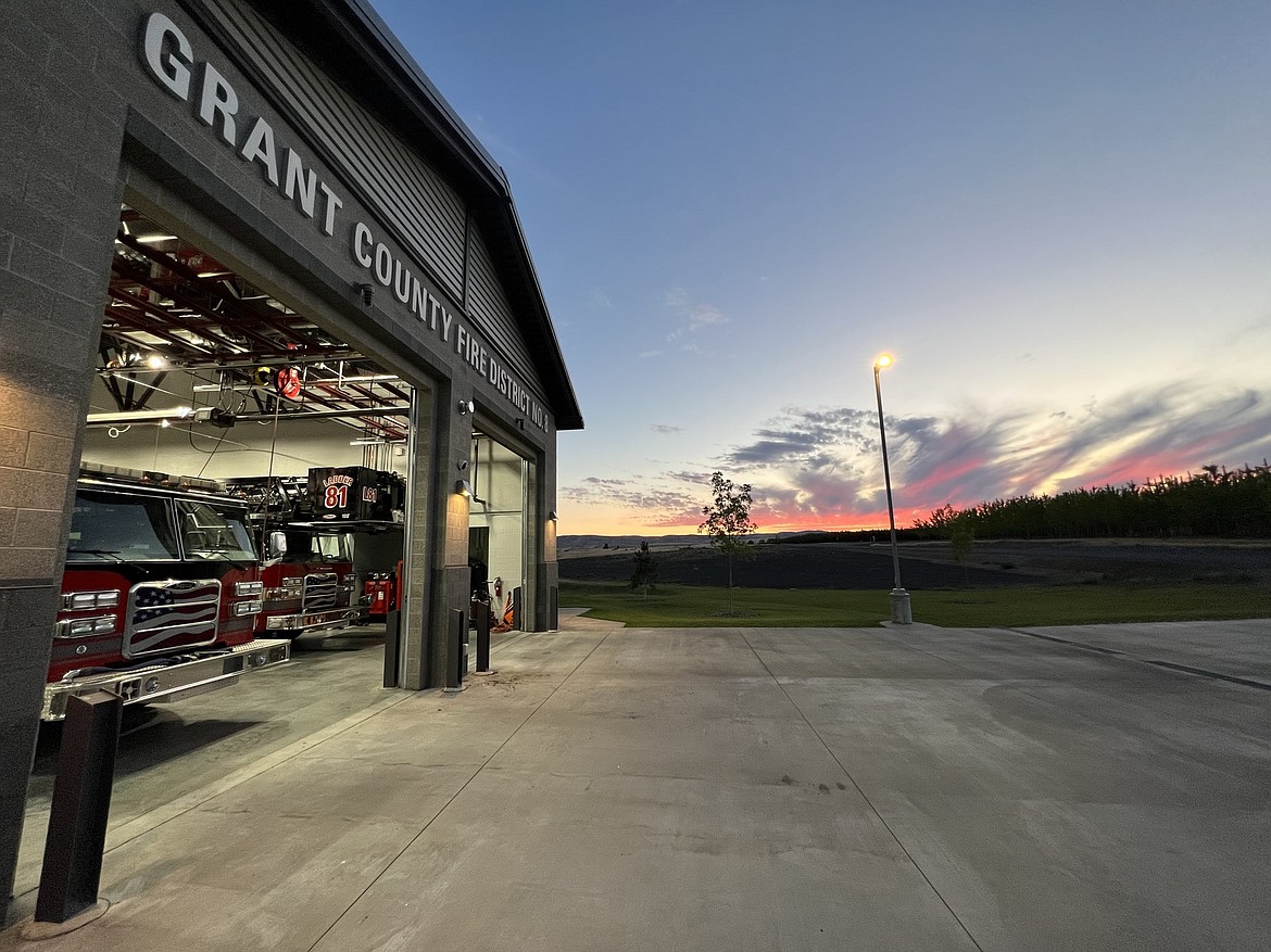 The Grant County Fire District 8 Station 81, pictured, is located at 20643 Road 22.5 S.W. in Mattawa and is the GCFD headquarters, built in 2021, according to the GCFD 8 website. GCFD 8 also has two other stations – Station 82 is located at 7 Desert Aire Drive S.W. in Desert Aire, and Station 83 is located at 24062 Road J S.W., about nine miles east of Mattawa.