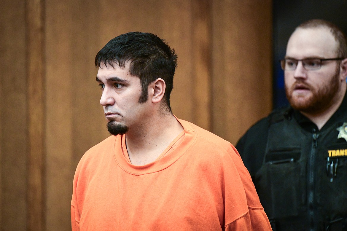 Kenneth James Floyd appears for his arraignment in Flathead County District Court on Thursday, Nov. 2. (Casey Kreider/Daily Inter Lake)