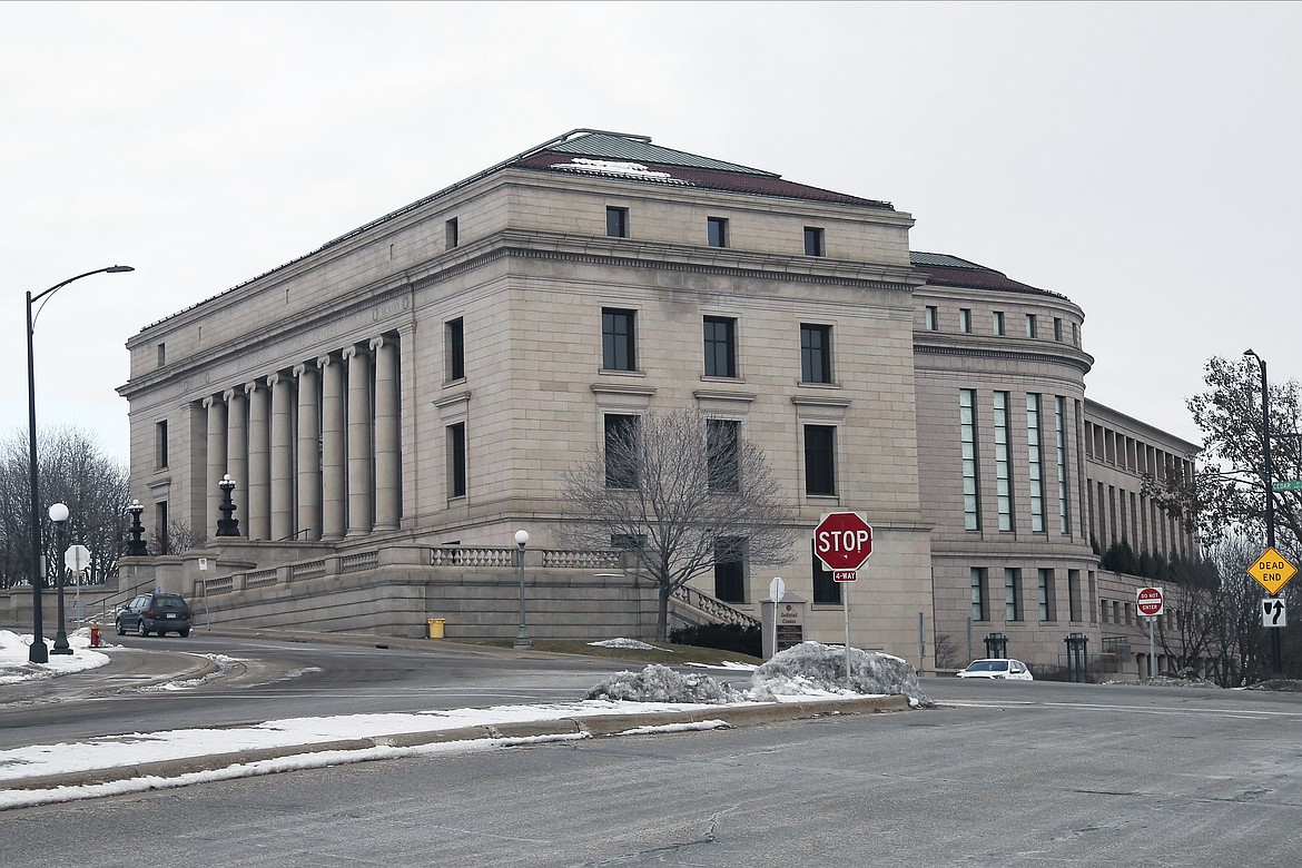 The Minnesota State Supreme Court Building is shown in this Jan. 10, 2020, photo in St. Paul, Minn. Efforts to use the Constitution's "insurrection" clause to prevent former President Donald Trump from running again for the White House are turnng to Minnesota with oral arguments before the state Supreme Court. Thursday's hearing will unfold as a trial in a similar case plays out in Colorado. (AP Photo/Jim Mone, File)