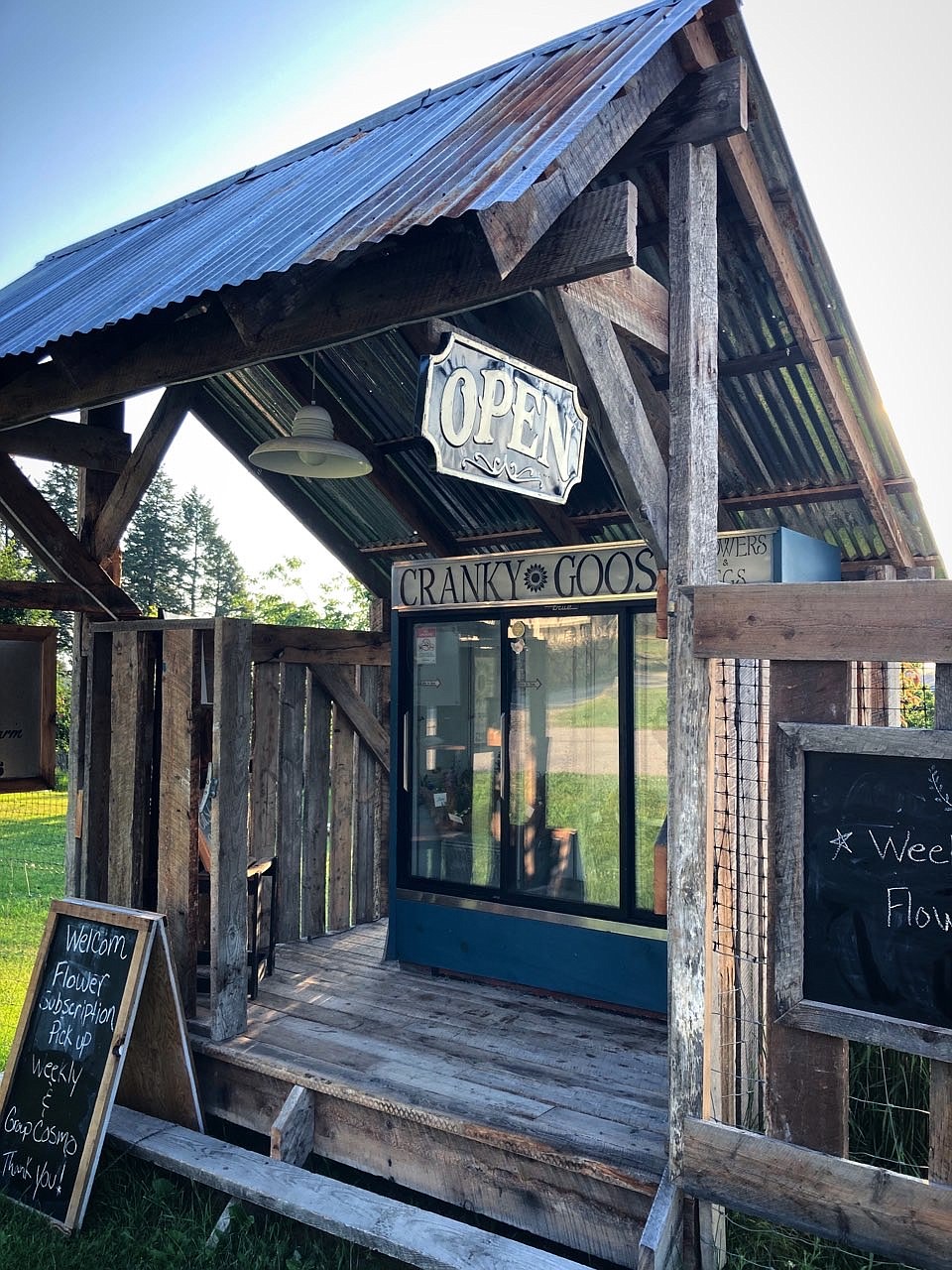 The farmstand at Cranky Goose Hill Farm in Lakeside. (Courtesy photo)