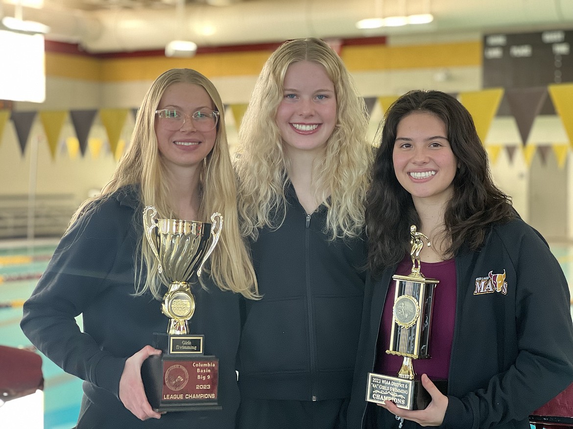 Moses Lake girls swim and dive captured a win at the Columbia Basin Big 9 district meet last weekend, finishing 70 points ahead of second-place Eastmont.