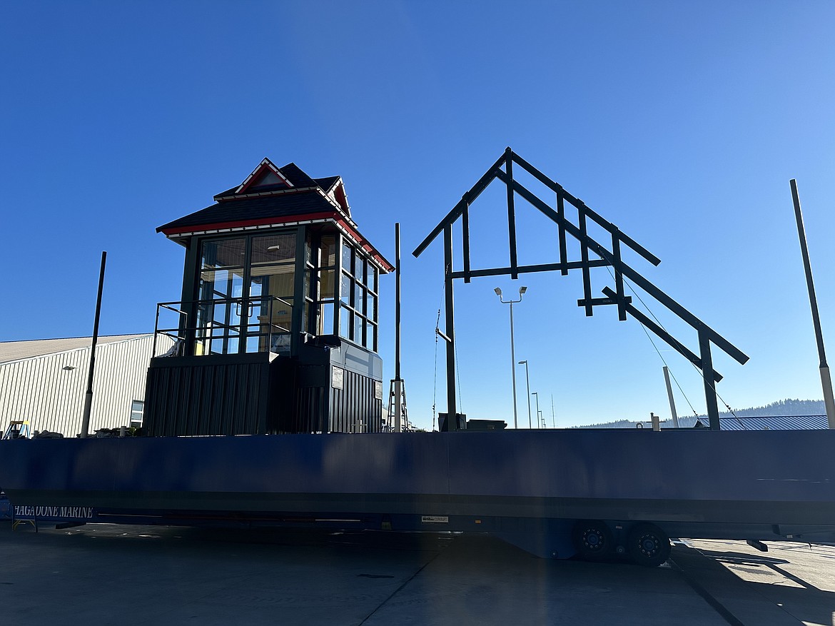 Santa's new lamphouse will soon be decorated and ready for the jolly, red-suited man to greet children who journey to the North Pole aboard a Lake Coeur d'Alene Cruises boat.