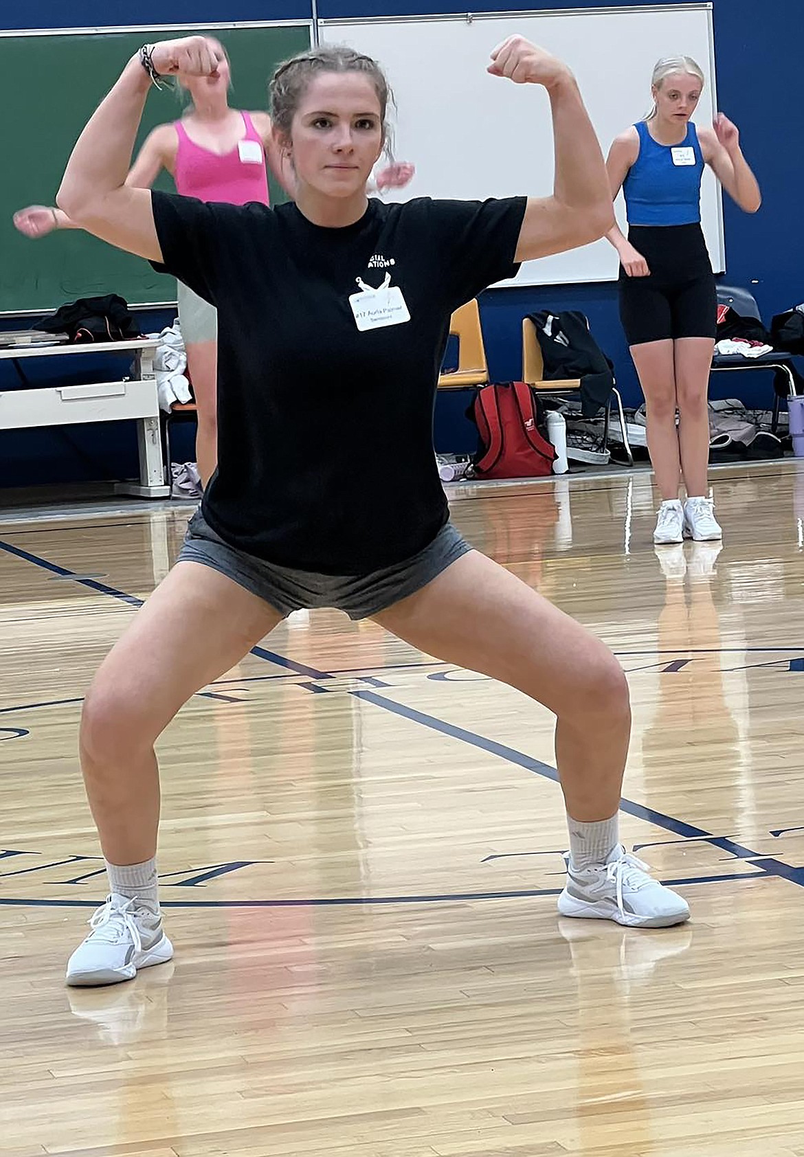 Aurla Palmer is pictured during a practice for the fitness routine at the Distinguished Young Woman of Idaho program in early October. Palmer was selected as the Distinguished Young Woman of Sandpoint for 2024 in March.