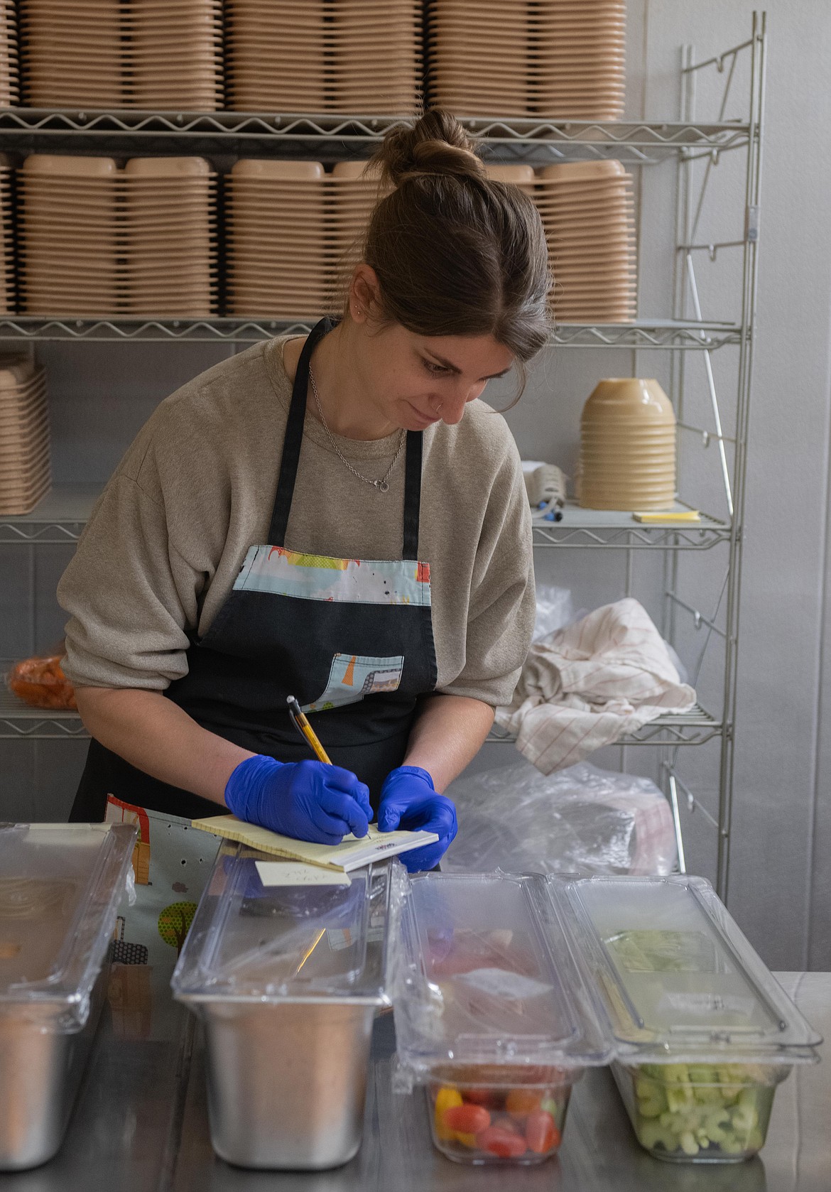 Kendra Silva is the newest member of the school lunch team in Plains. (Tracy Scott/Valley Press)