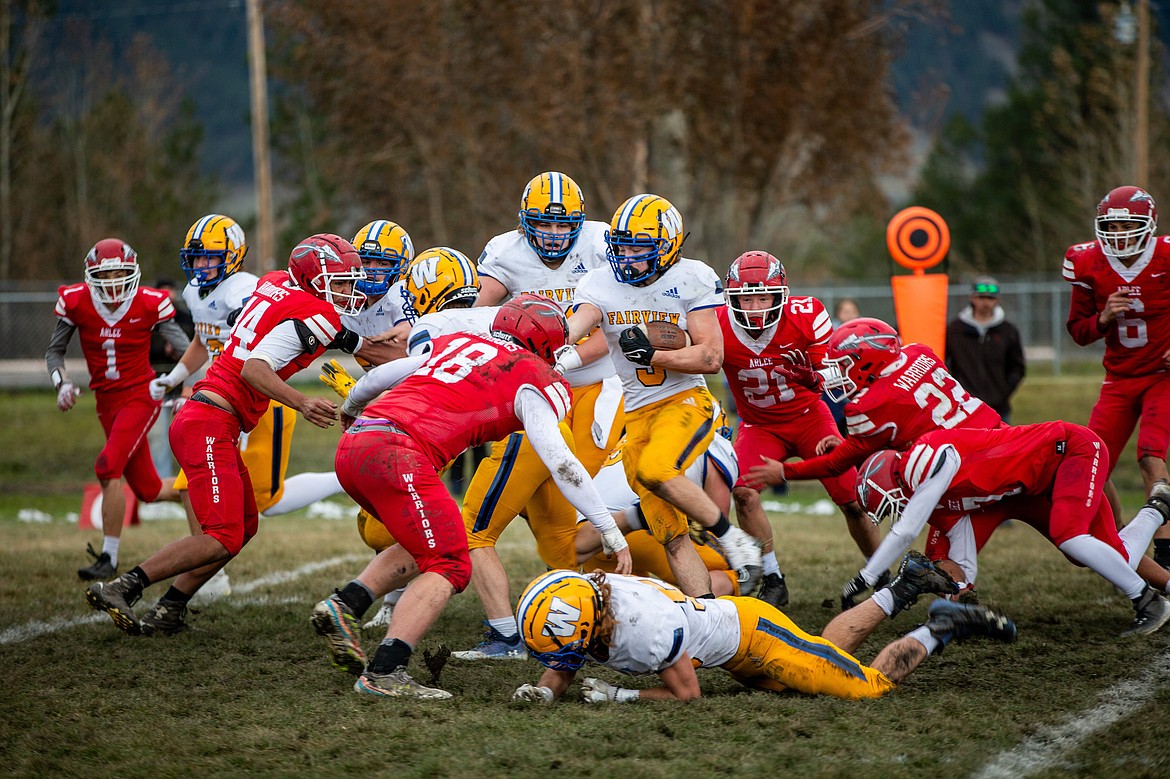 The Arlee Warriors fell to Fairview during last year's quarterfinal round of the State Eight-Man Football playoffs, held on their home turf. Coach Ryan Landolfi says this year's team is "the most football-focused group of athletes I've had the pleasure of coaching thus far in my career."(Jamie Sievers photo)