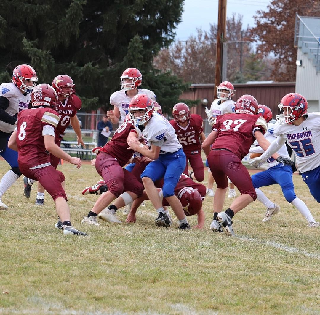 Superior in playoff action on Saturday in Fort Benton. (Kami Milender photo)