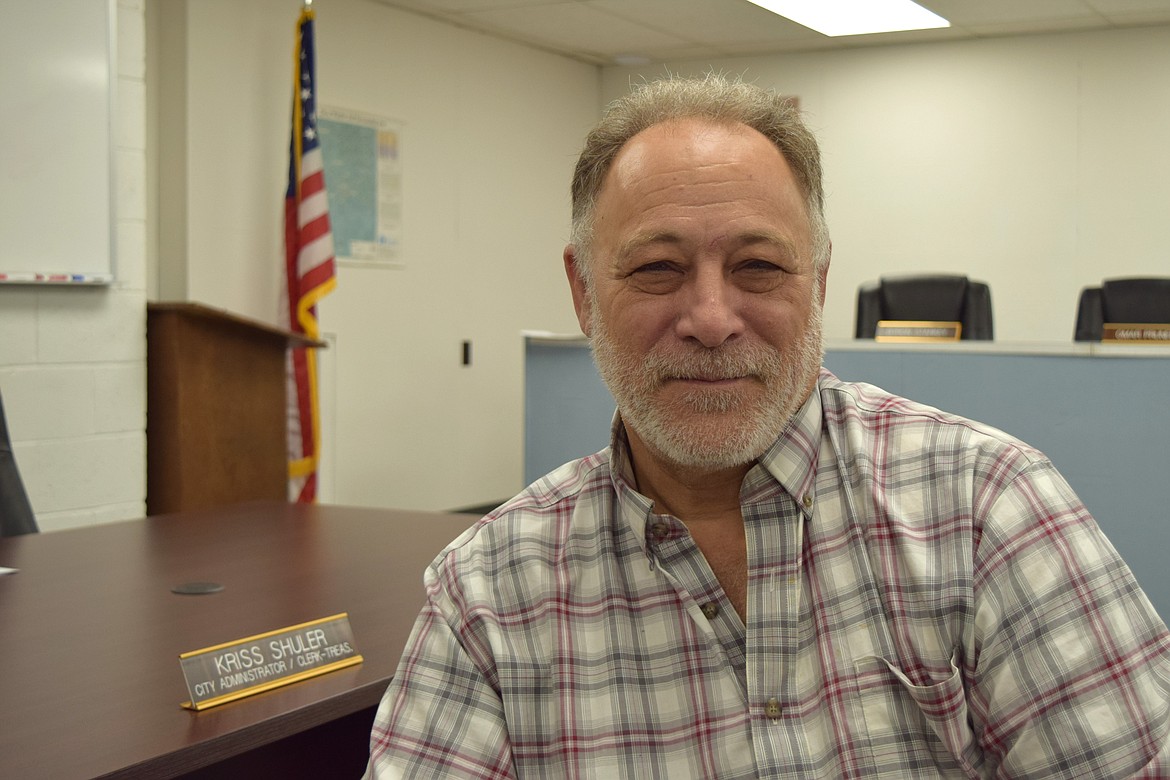 Warden Mayor Tony Massa sits in city council chambers in the Warden Police Department. Massa did not run for re-election, meaning he will be leaving office at the end of the year.