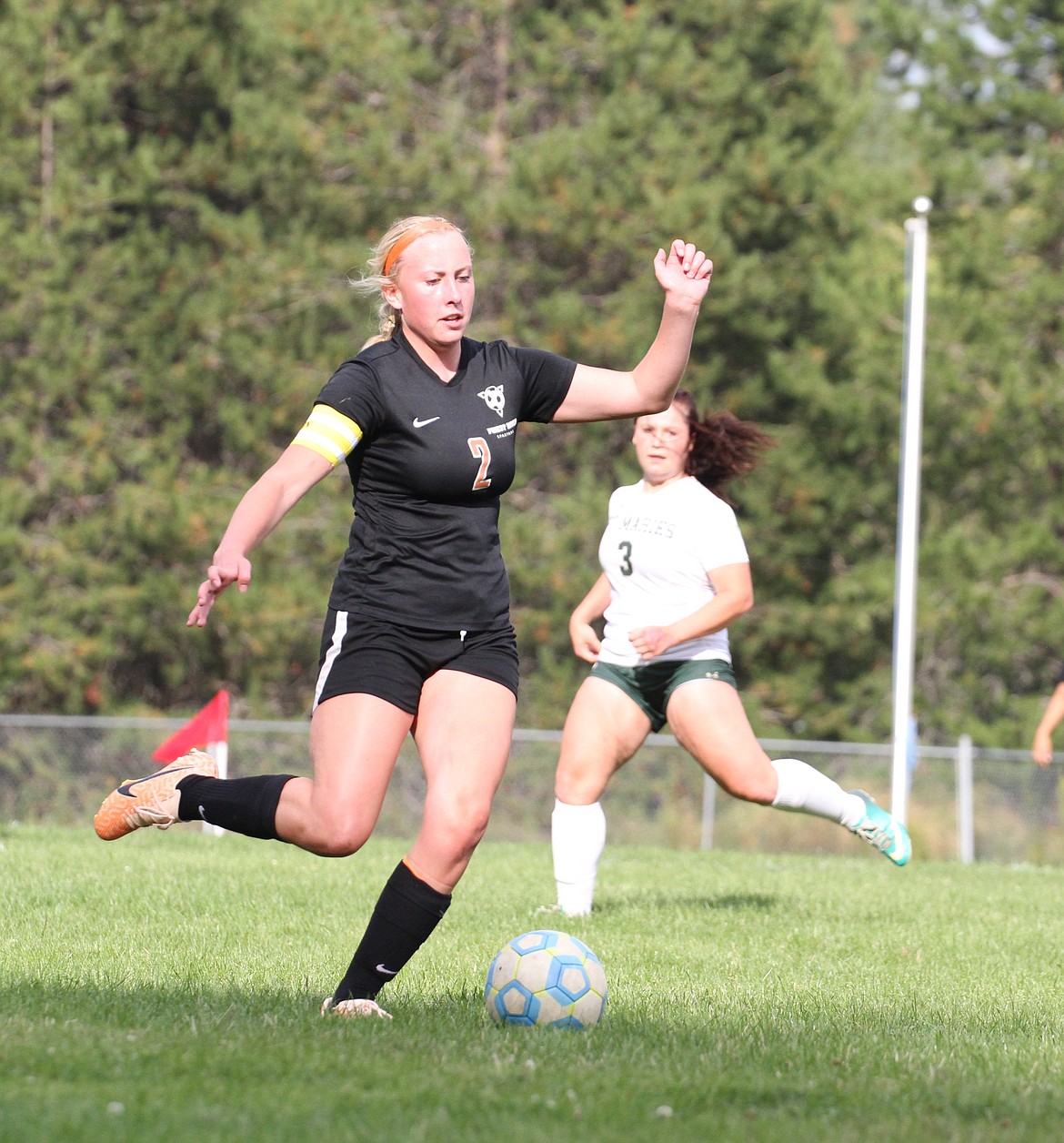 Priest River senior Marley Burgess-Duquette was recently named to the 3A All-IML first team for her efforts on offense this year. Burgess-Duquette had 10 goals and two assists this season for the Spartans.