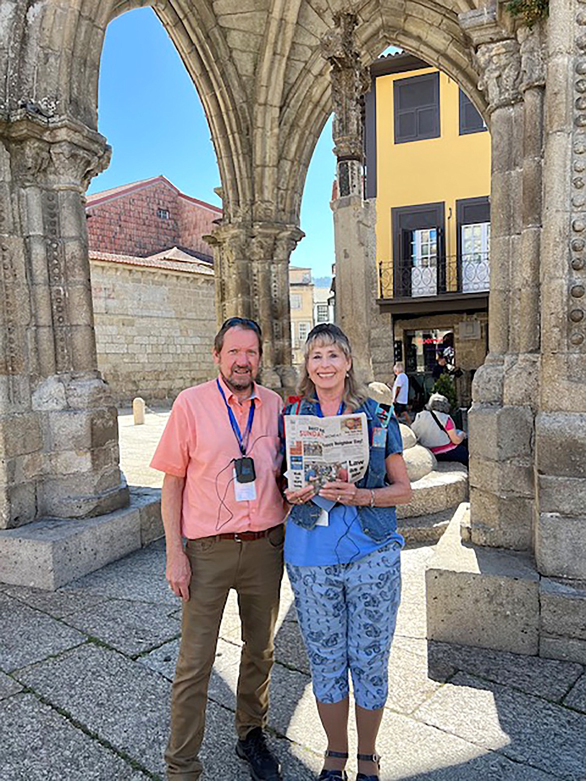 Sue and Larry Smith made sure to take along the Daily Bee during a trip to Guimaraes, Portugal in September. If you have a photo that you took that you would like to see run as a Best Shot or I Took The Bee send it to the Bonner County Daily Bee, P.O. Box 159, Sandpoint, Idaho, 83864; or drop them off at 310 Church St., Sandpoint. You may also email your pictures to the Bonner County Daily Bee along with your name, caption information, hometown, and phone number to news@bonnercountydailybee.com.