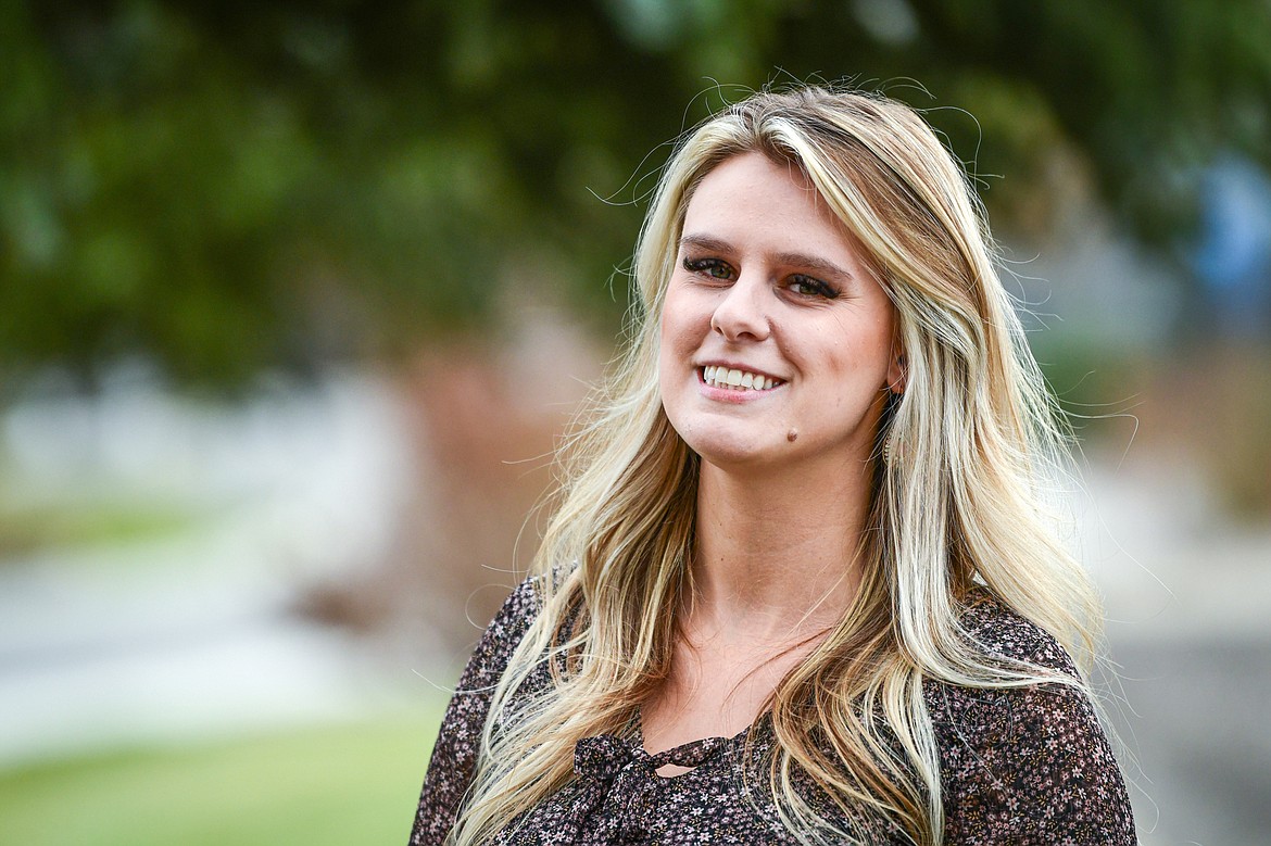 Evergreen Chamber of Commerce Ambassador Sophie Joern of Mountain HR Consulting on Wednesday, Nov. 8. (Casey Kreider/Daily Inter Lake)