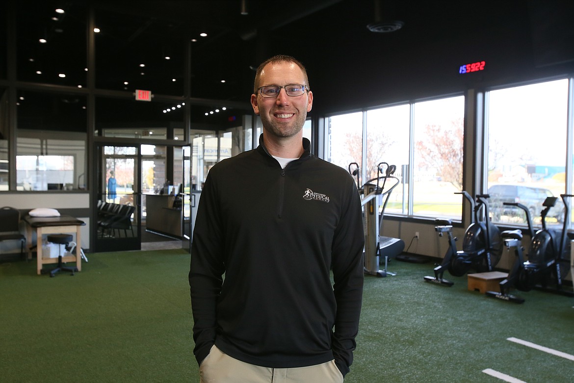 Matt Hankes, director of North Idaho Physical Therapy in Post Falls, is pictured in his clinic Nov. 3. Hankes, 41, returned to work about two weeks ago after undergoing a successful heart transplant in February. "When I pushed hard during my recovery, I did it for me and my family, but I felt that I owed it to others to work really hard and honor the gift," Hankes said. "I strive to live each day right, as today wasn’t a guarantee until I received my new heart."