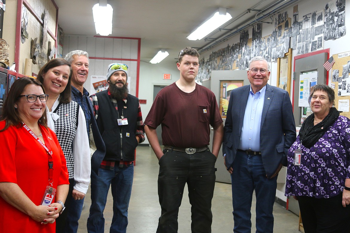 Bedke took a few minutes to speak to individual students, including Bret Mcbrayer, senior at SHS, who is looking forward to utilizing Idaho Launch to pursue his CDL and welding career.