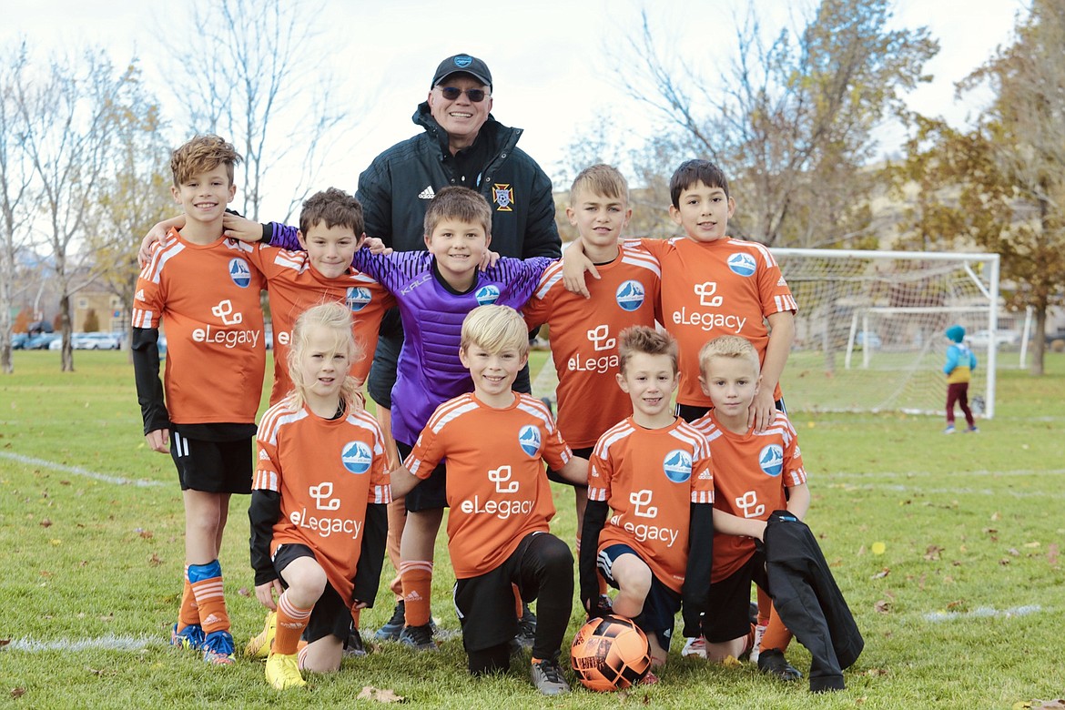 Photo courtesy NorthIdahoAvalanche.com
The NIFC Avalanche U10 team lost 5-4 to the Central Washington Sounders in Yakima on Saturday. In the front row from left are Stein Berk, Carter Dance, Elijah Ramsey and Issac Estep; and back row from left, Kash Tucker, Luke Johnson, Rylan Nitti, Luca Riley and Andres Lujan.