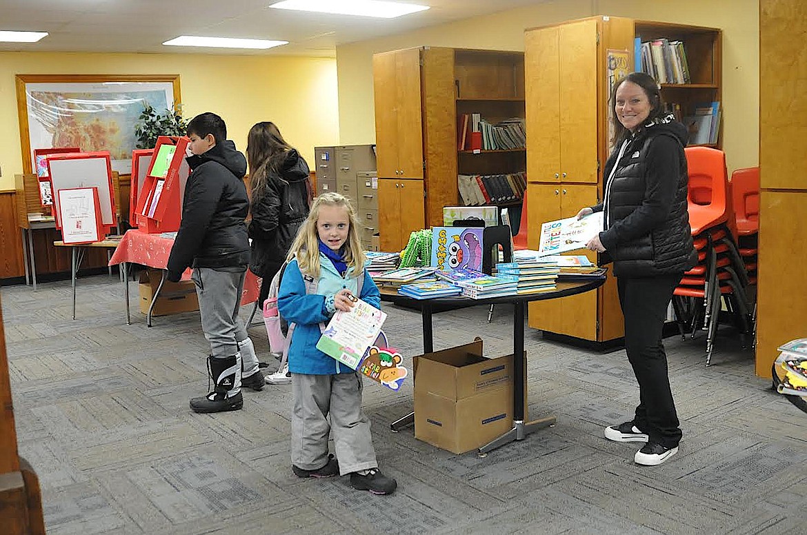 Books were the focus of the annual fair at Libby Elementary School last week. It will end today, Nov. 21. (Hannah Chumley/The Western News)