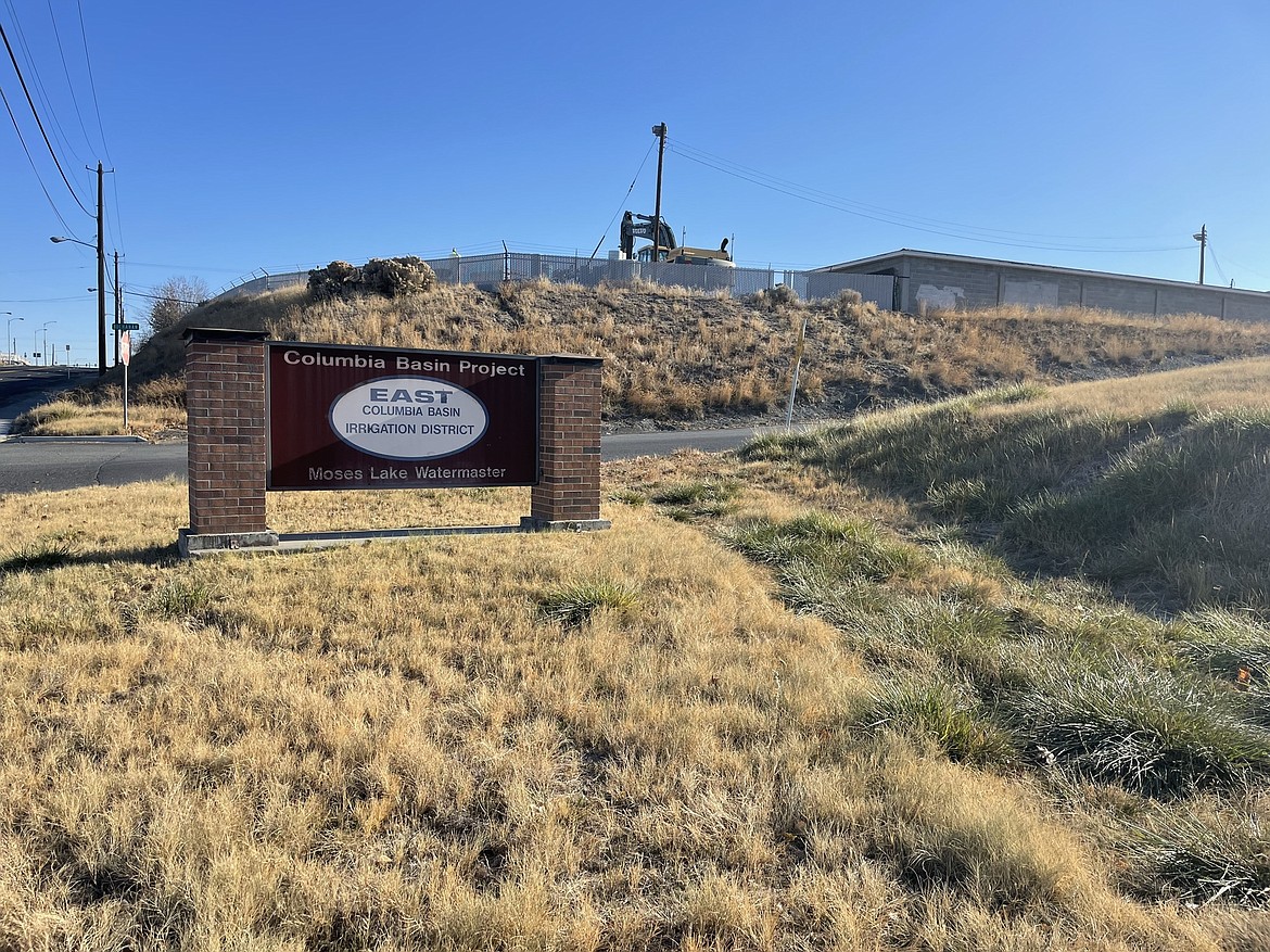 The East Columbia Basin Irrigation District’s Moses Lake yard on Wheeler Road near Samaritan Hospital. The district is the largest of its kind in Washington.