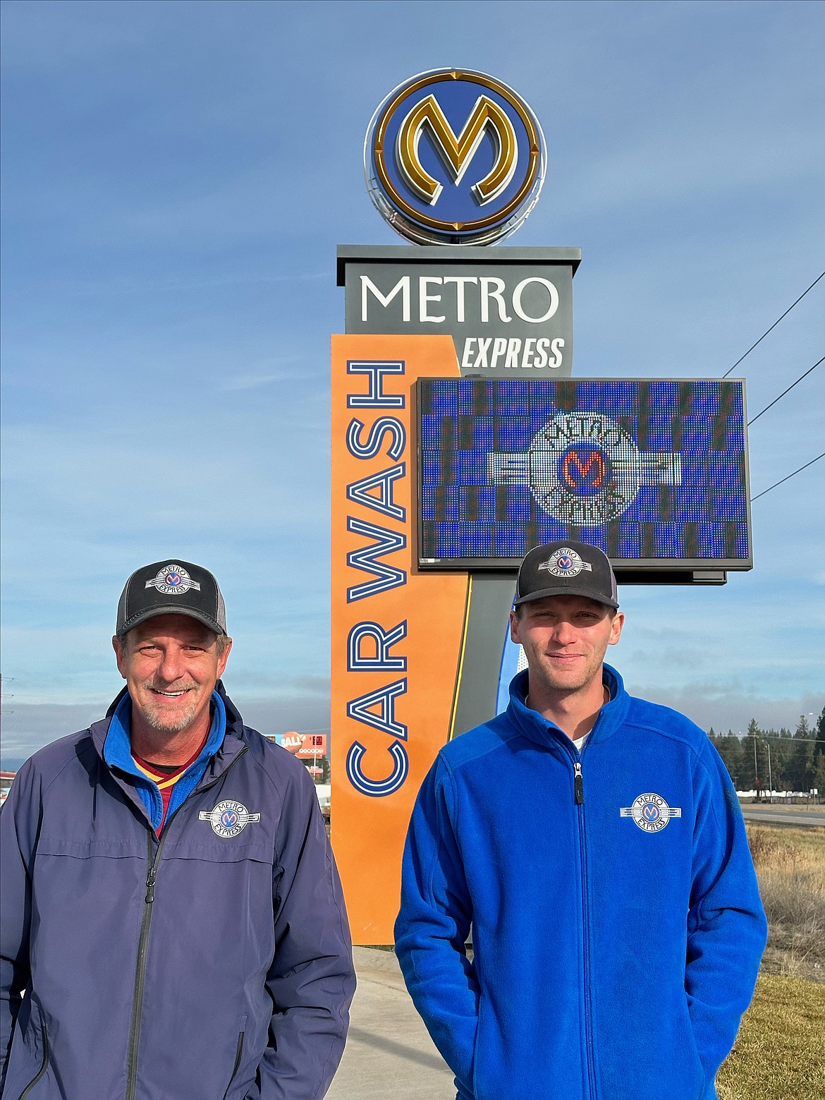 Metro Express Car Wash General Manager Ron Jacoby (left) and Operations Manager Conner Brown.