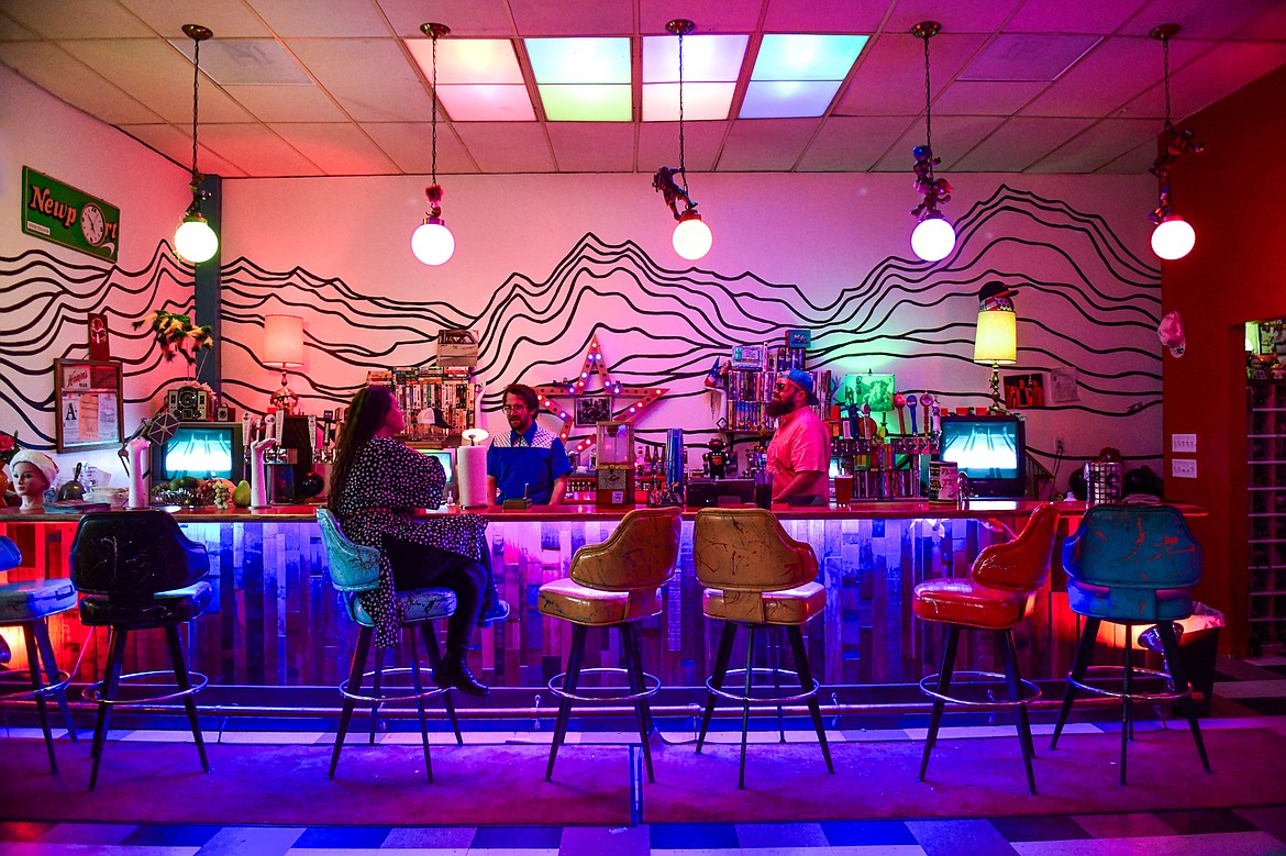 The bar area at Glacier Lanes in Columbia Falls on Friday, Nov. 24. (Casey Kreider/Daily Inter Lake)