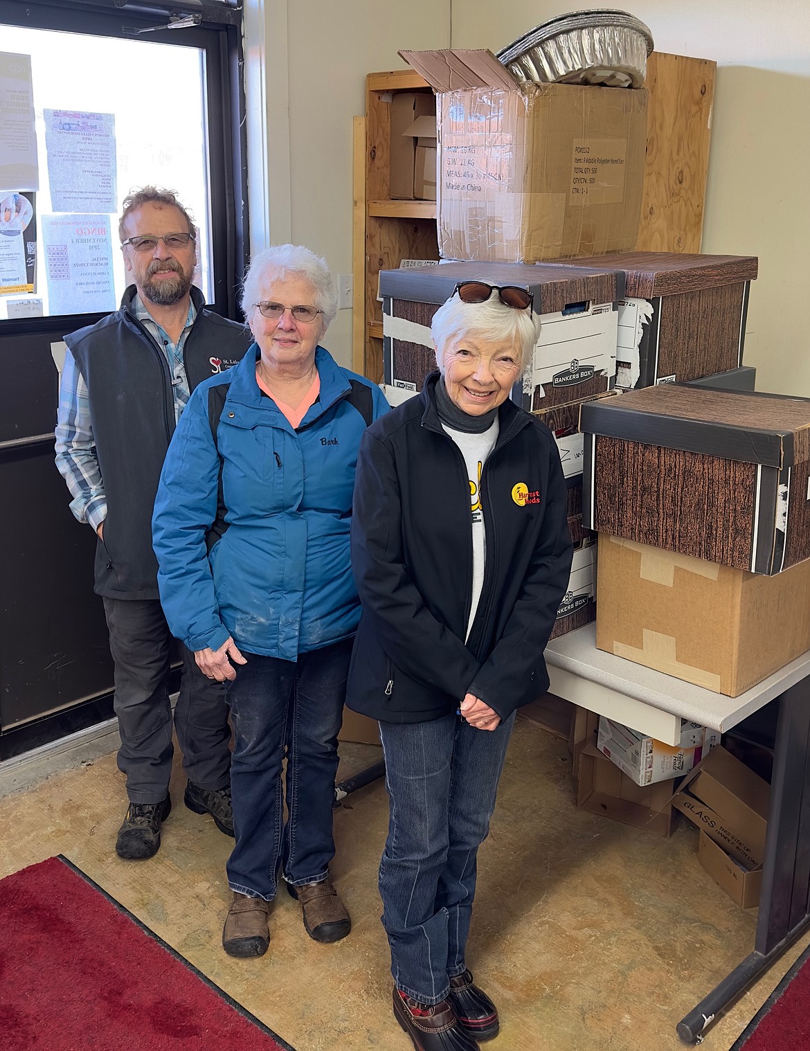 Mission Food Pantry workers intercepted donations of food and money from St. Luke Community Healthcare. (Courtesy photo)