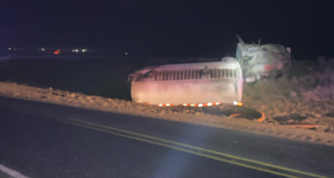 A rollover on SR 17 north of Othello closed the highway for almost 13 hours Sunday while crews cleaned up spilled fuel.