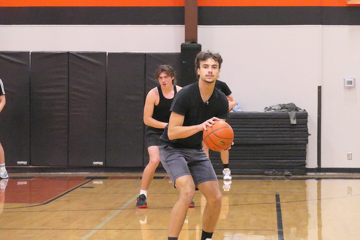 Plains senior forward Anaya Loberg works on free throws during a preseason practice last week in Plains.  The Horsemen open the season this Friday in the Hamilton Tip-off, where they will face Valley Christian. (Chuck Bandel/VP-MI)