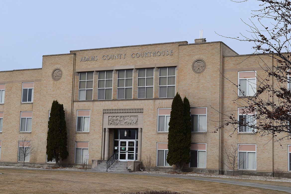 The Adams County Courthouse, pictured, houses the Adams County Board of Commissioners meetings, the Adams County Public Works Department and the Adams County jail.