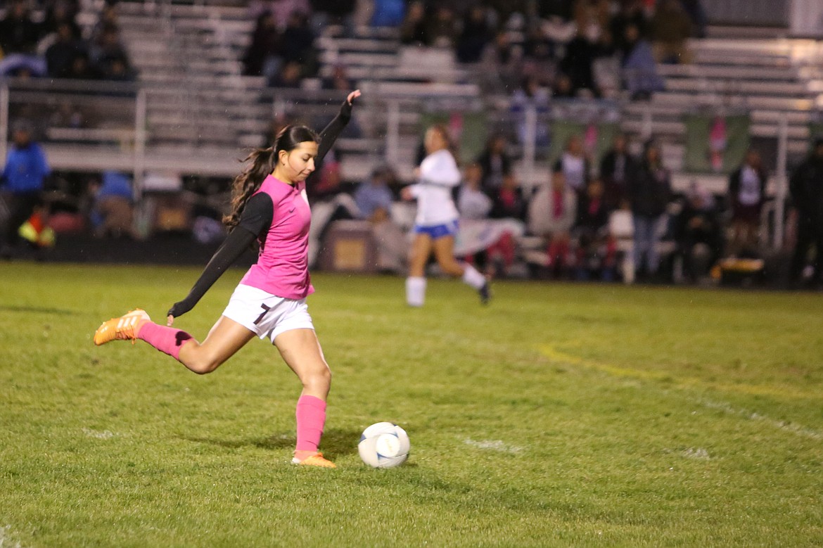 Wahluke junior Maria Barajas was one of two Warriors to earn first-team all-league honors.