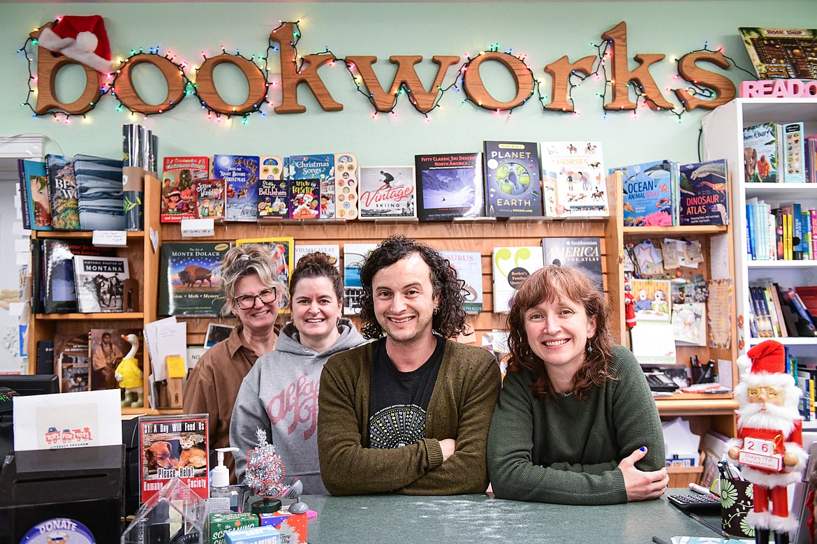 Staff at Bookworks of Whitefish on Wednesday, Nov. 29. (Casey Kreider/Daily Inter Lake)