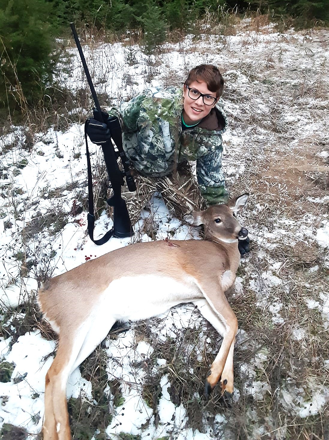 Winchester Woelfe shares a successful deer hunt.